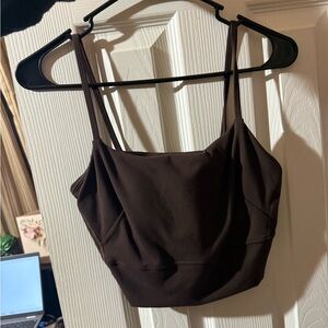 Lululemon Wunder Train Strappy Tank Top in Espresso